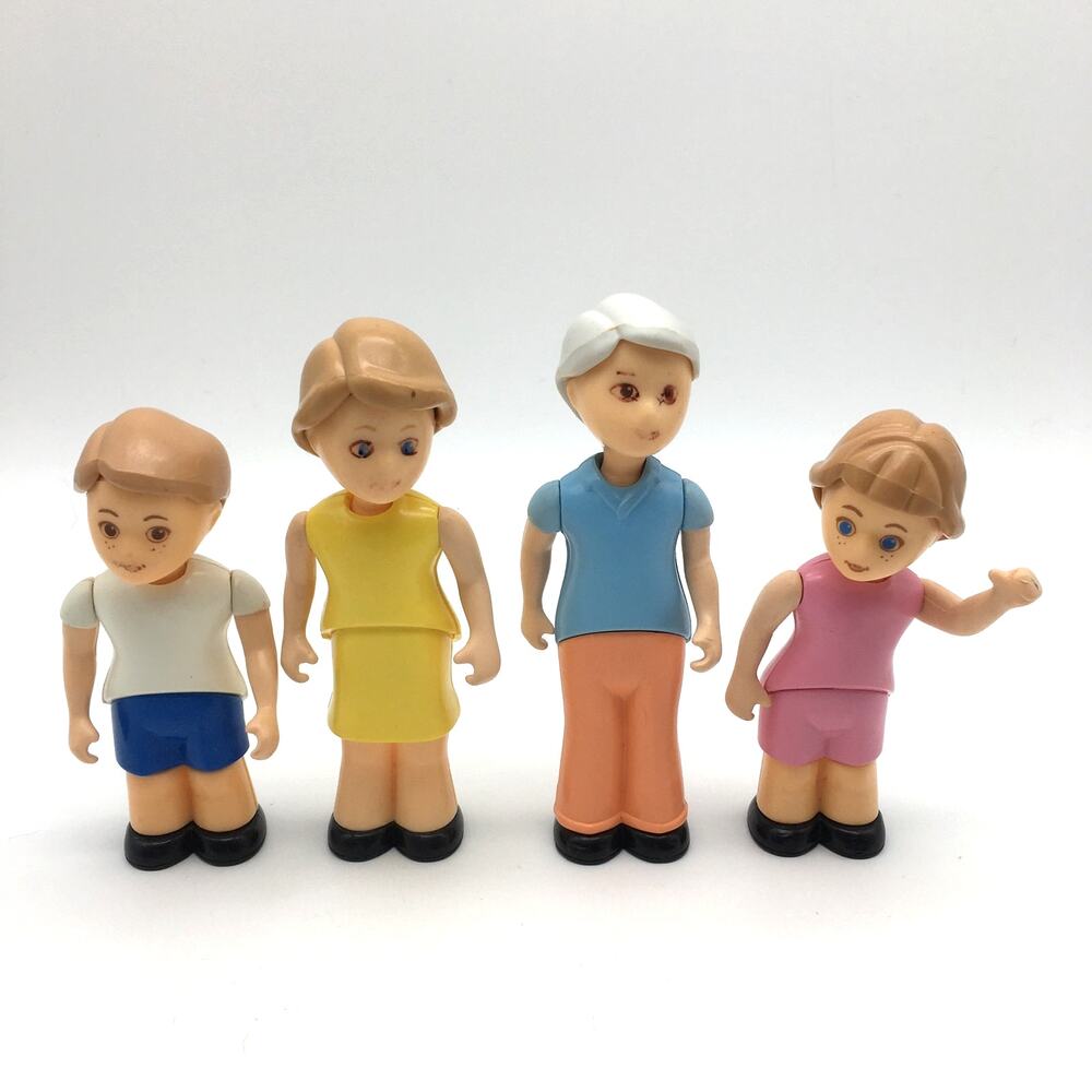 4 Vintage Little Tikes Doll House Family Mom Dad Children Kids Play
